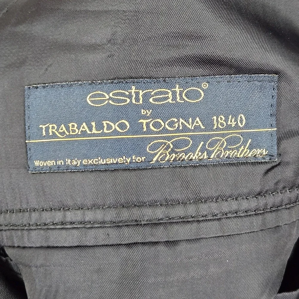 Brooks Brothers‎ Men Blazer 48R  Dark Gray Acetate Madison